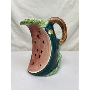 Watermelon Pitcher Made in Italy Ceramics of Bassano Hand Made